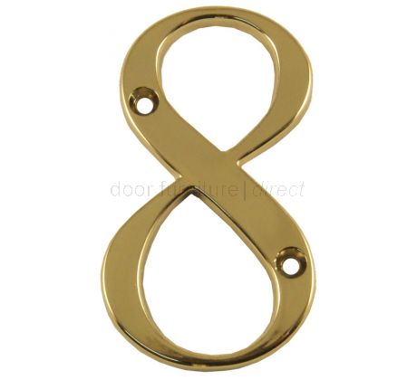 Fab and Fix Hardex Gold Door Numerals 0-9 and Letters A-F 80mm