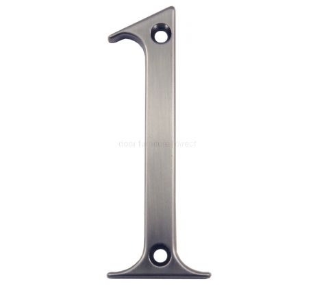 Fab and Fix Hardex Graphite Door Numerals 0-9 and Letters A-F 80mm