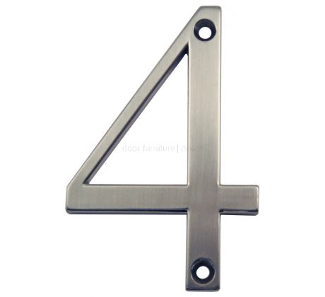Fab and Fix Hardex Graphite Door Numerals 0-9 and Letters A-F 80mm