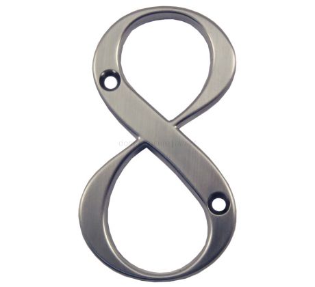 Fab and Fix Hardex Graphite Door Numerals 0-9 and Letters A-F 80mm