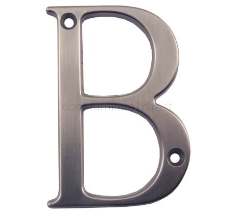 Fab and Fix Hardex Graphite Door Numerals 0-9 and Letters A-F 80mm