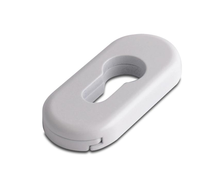 Architectural Euro Escutcheons White 4F050