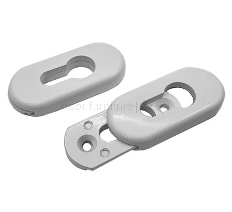 Architectural Euro Escutcheons White 4F050