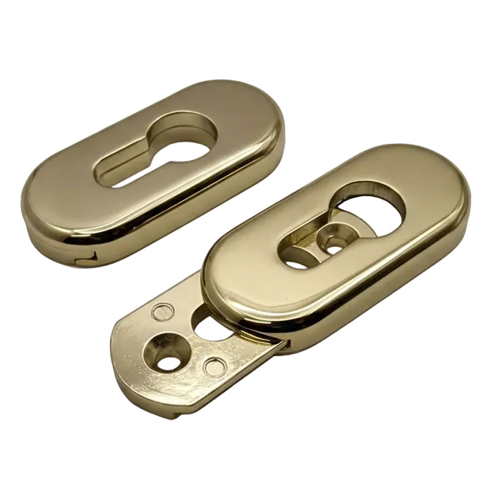 Architectural uPVC Euro Escutcheons Hardex Gold 4F054