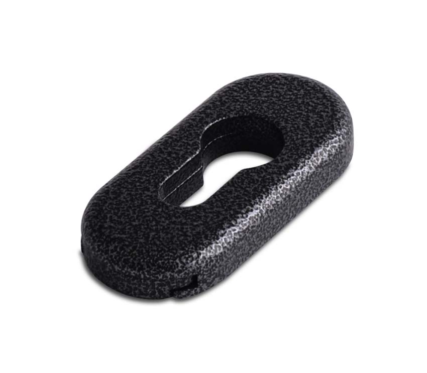 Architectural Euro Escutcheons Antique Black 4F056