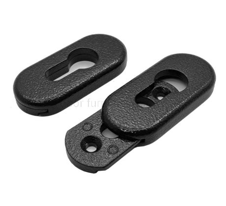 Architectural Euro Escutcheons Antique Black 4F056