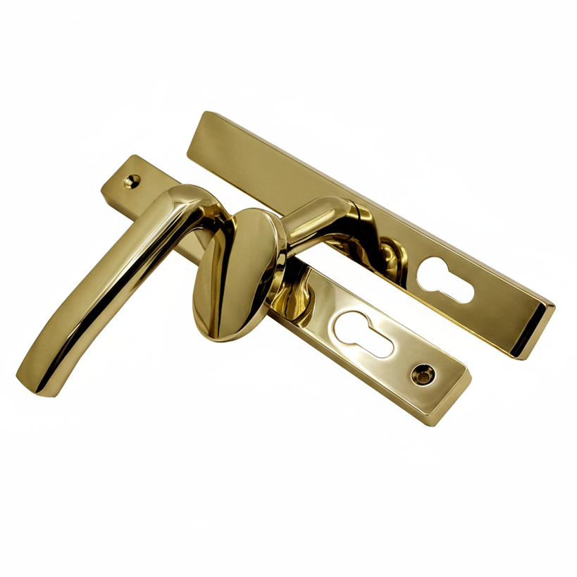 Fab and Fix Hardex Gold Architectural Lever Pad uPVC Door Handles