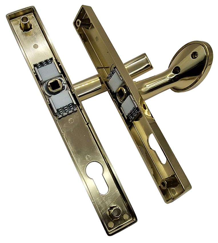 Fab and Fix Hardex Gold Architectural Lever Pad uPVC Door Handles