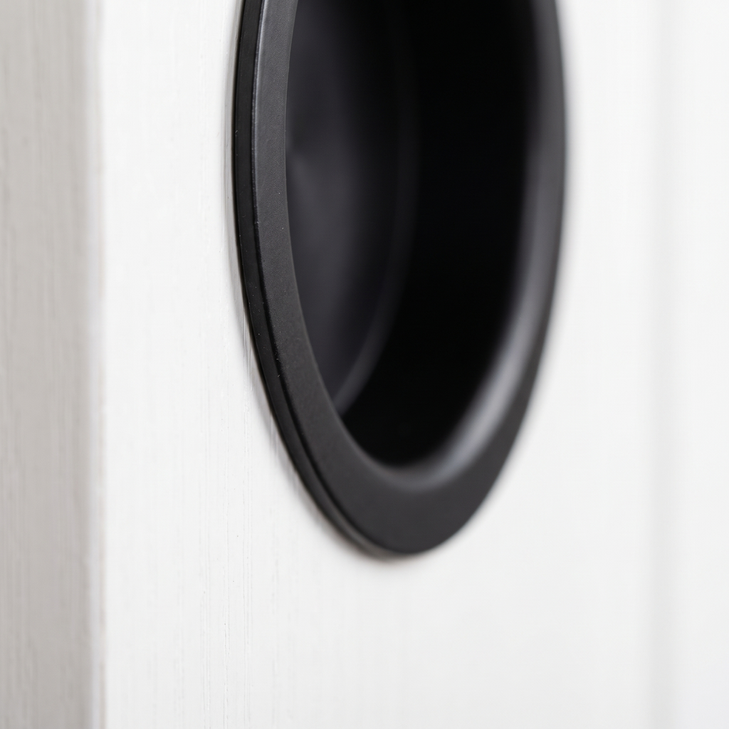 Black Sliding Door Pull Kit 60mm
