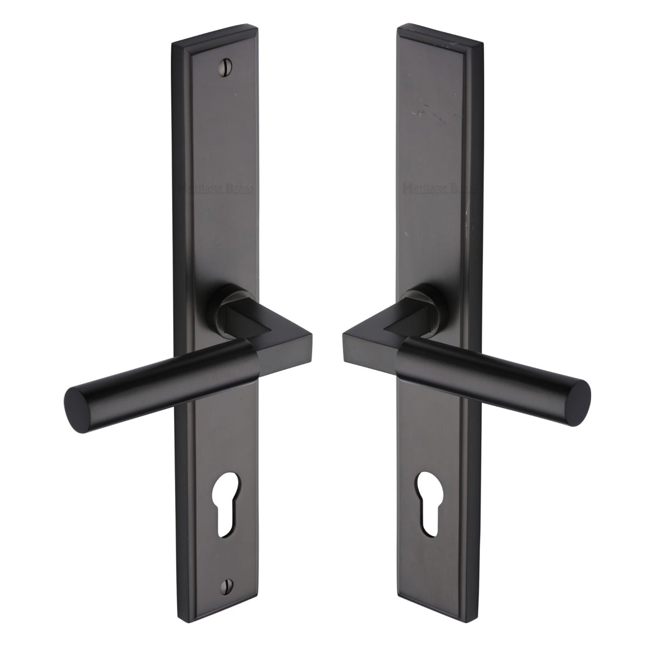 Matt Bronze Bauhaus Multipoint Door Handles Right Hand