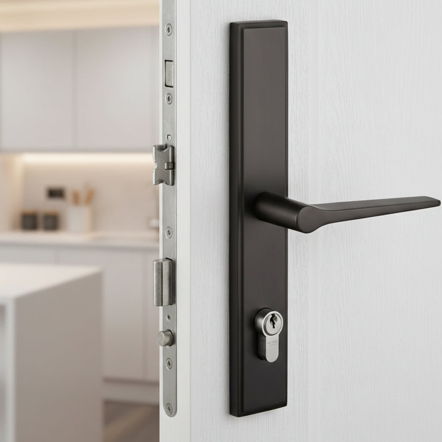 Matt Bronze Gio Multipoint Door Handles Right Hand