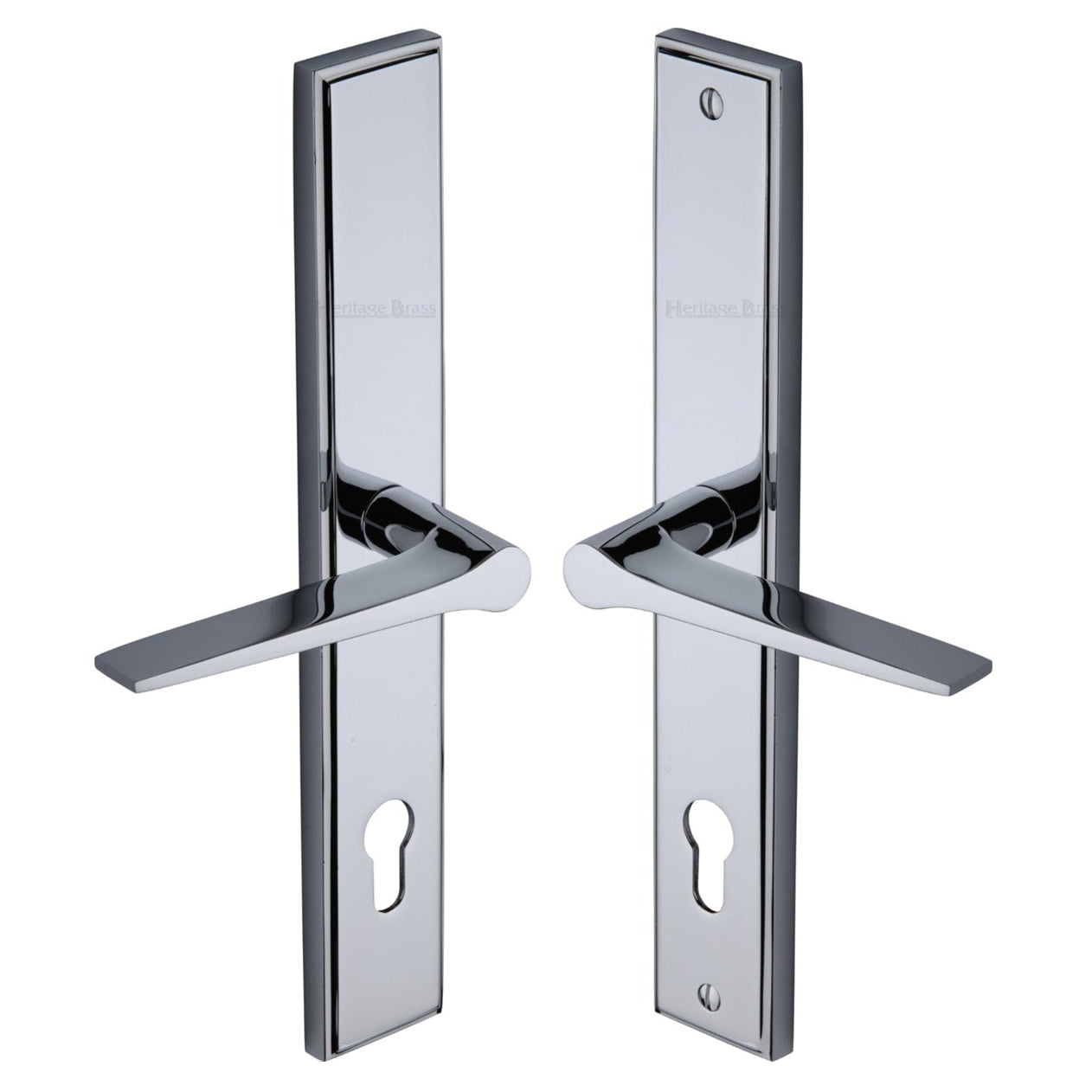 Polished Chrome Gio Multipoint Door Handles Left Hand