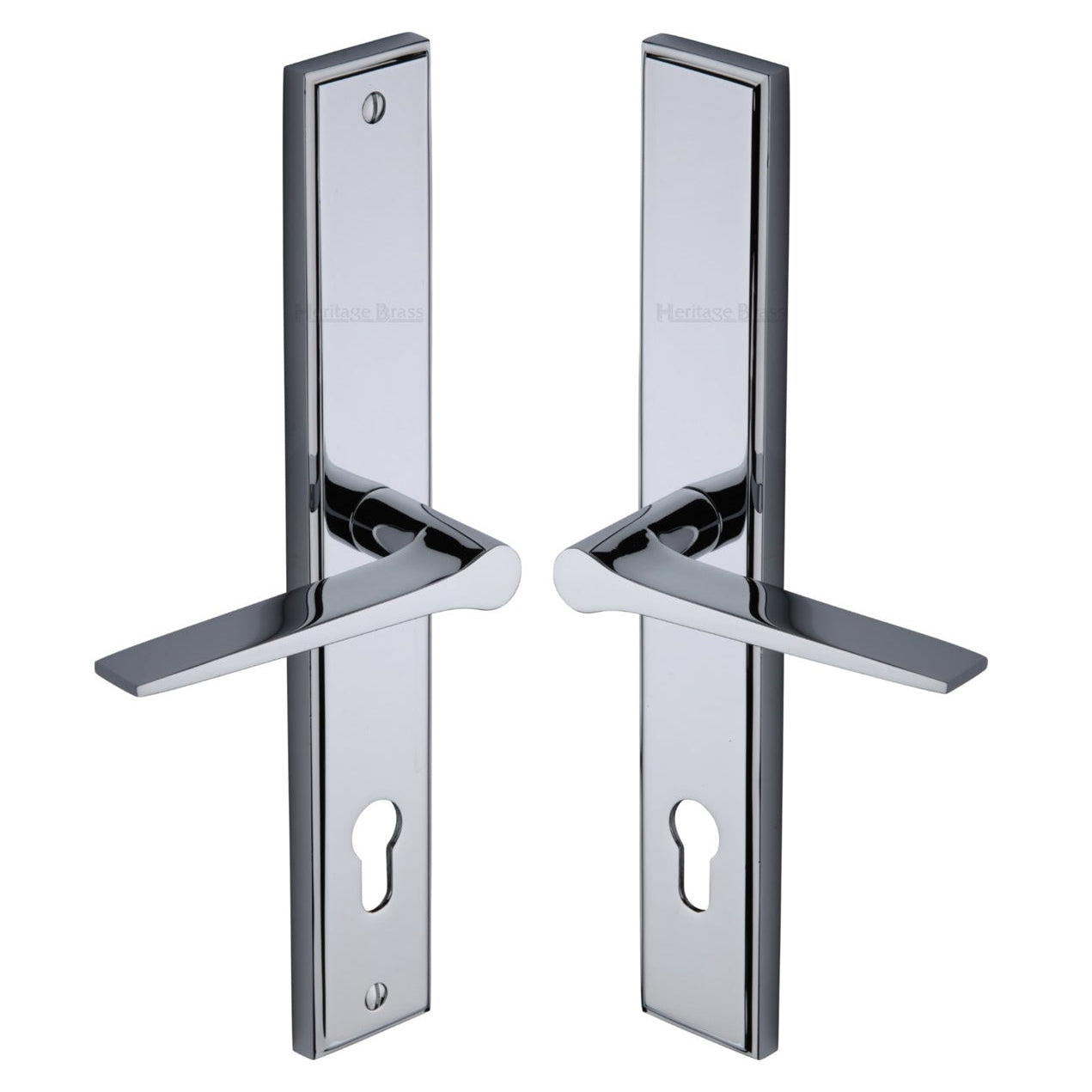 Polished Chrome Gio Multipoint Door Handles Right Hand