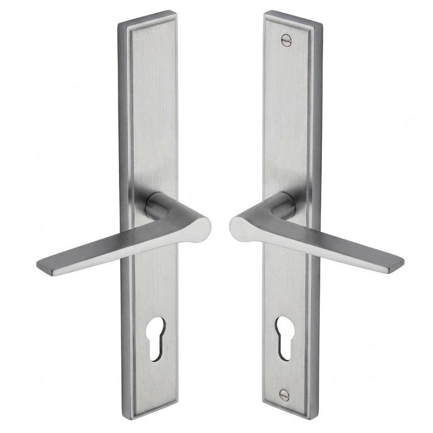 Satin Chrome Gio Multipoint Door Handles Left Hand