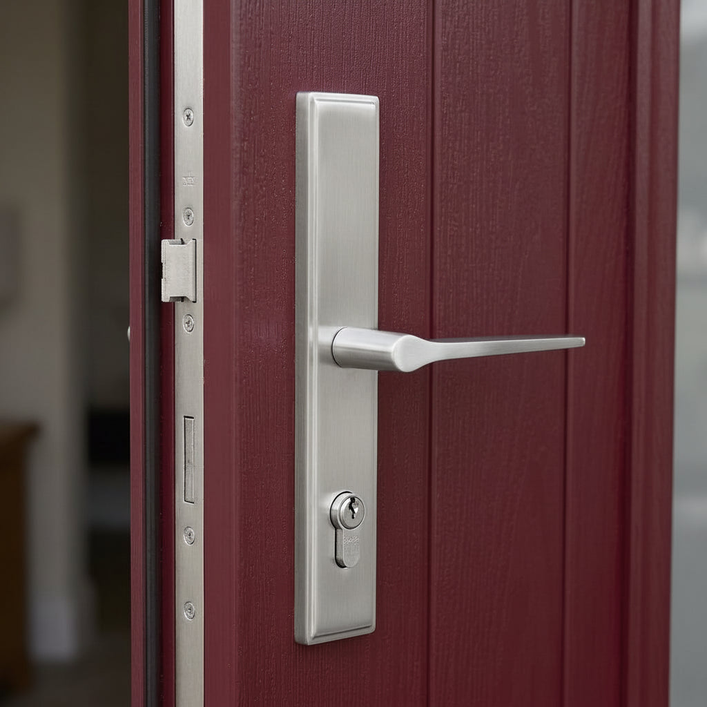 Satin Chrome Gio Multipoint Door Handles Right Hand