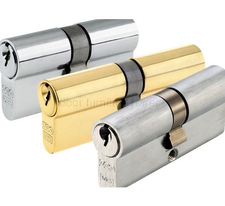 Double Euro Profile Cylinder 5 Pin Keyed to Differ