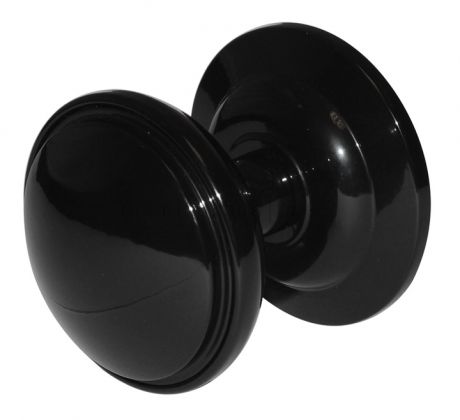 Fab and Fix Decorative Centre Door Knob 75mm Smooth Black