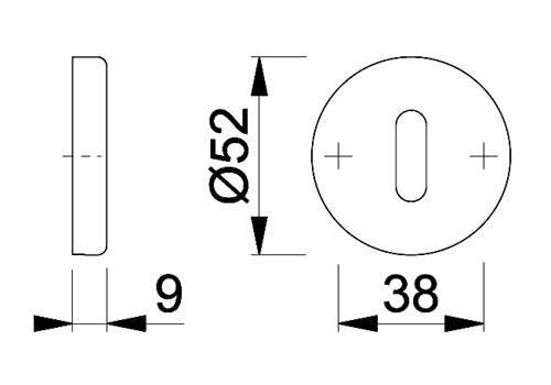 Coloured Nylon Key Escutcheons In Pairs
