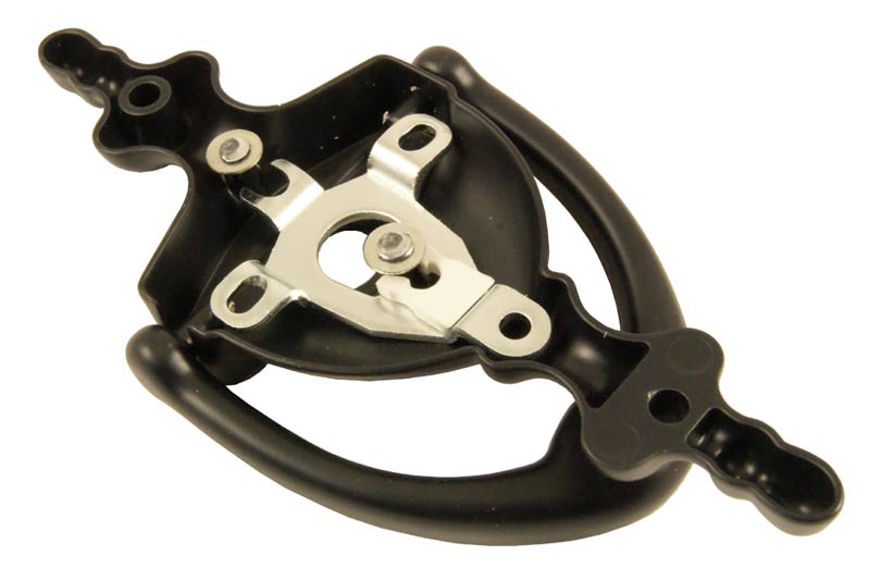 Hoppe Black Traditional Spyhole Urn uPVC Door Knocker