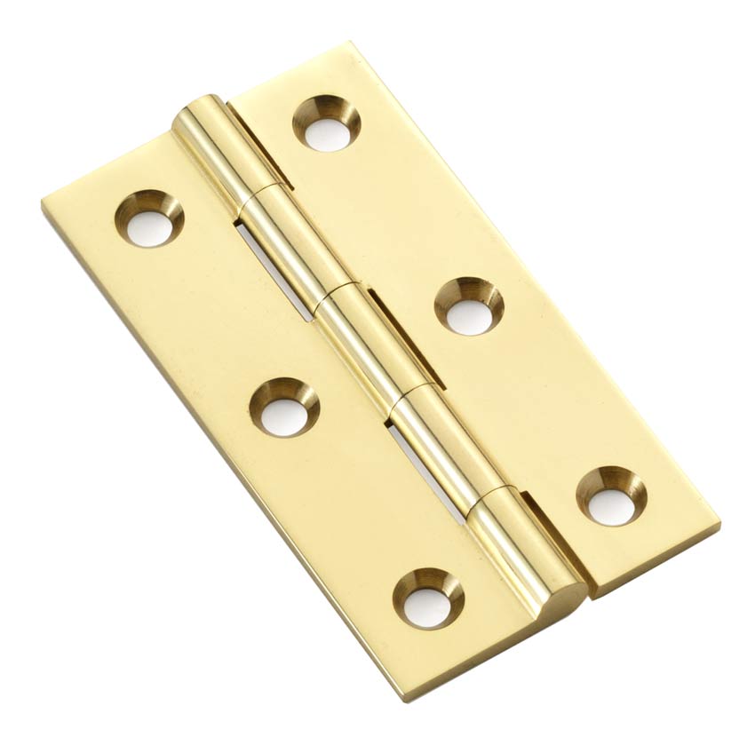 Polished Brass Cabinet Hinges In Pairs