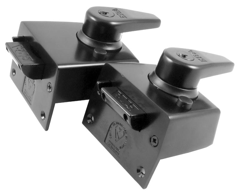 Era British Standard High Security Black Nightlatch