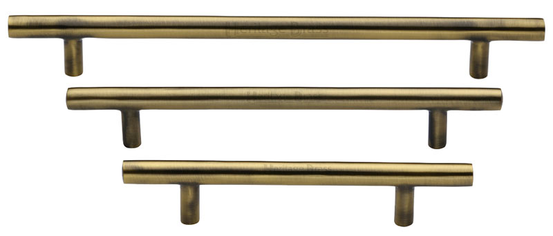 Heritage C0361 Antique Brass T-Bar Cabinet Handle