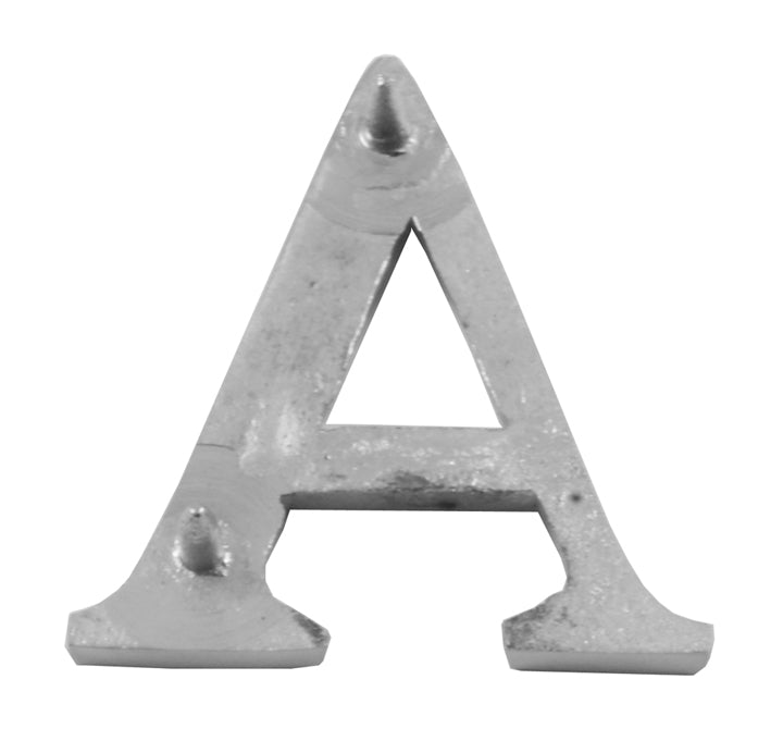 Satin Chrome Concealed Fix Front Door Letters A-Z 51mm C1565