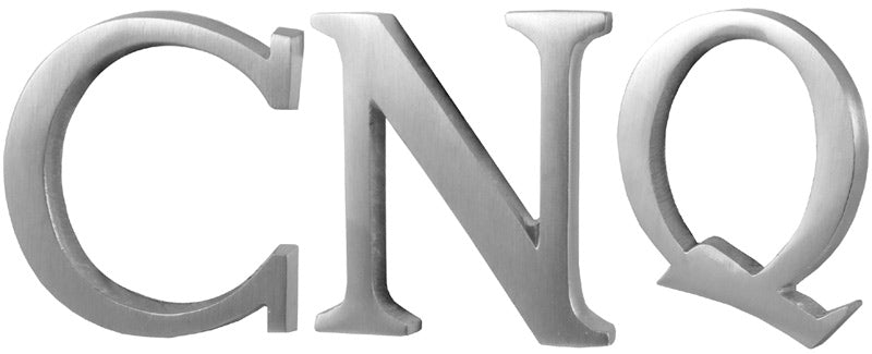 Satin Chrome Concealed Fix Front Door Letters A-Z 51mm C1565