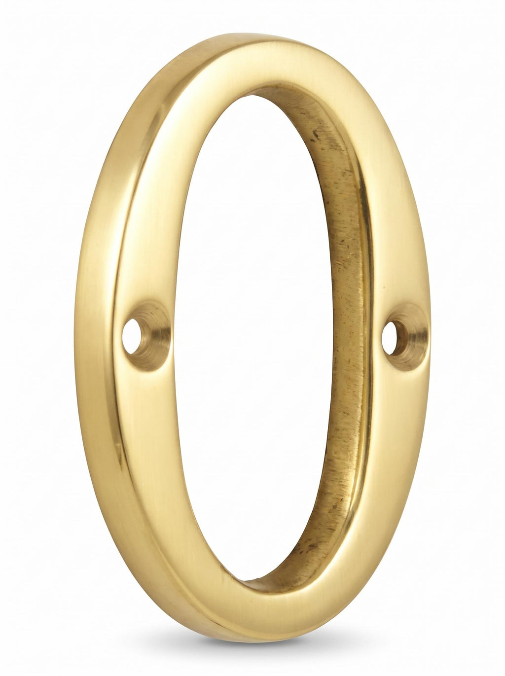 Polished Brass Screw Fixed Door Numerals 0-9 51mm C1567