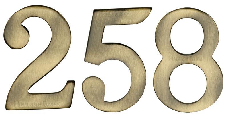Heritage C1568 Antique Brass Self Adhesive Door Numbers 51mm 0-9