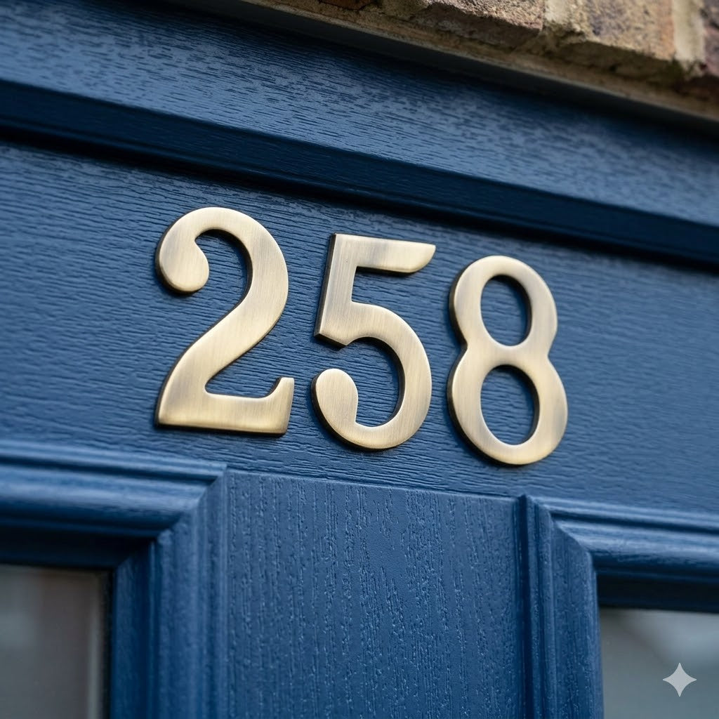 Heritage C1568 Antique Brass Self Adhesive Door Numbers 51mm 0-9