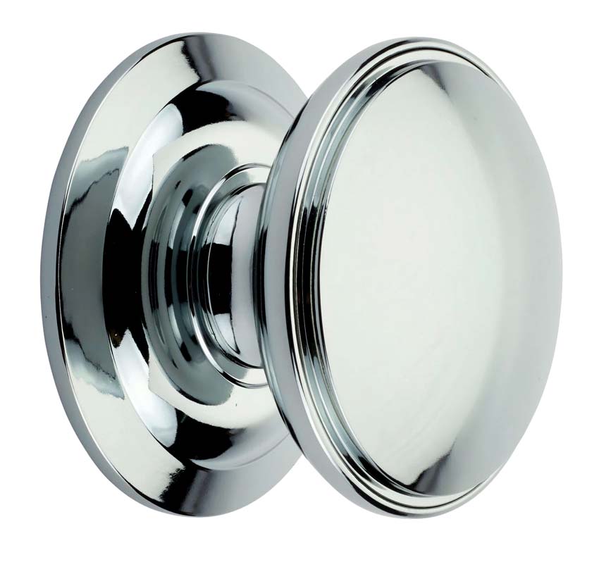 Fab and Fix Chrome uPVC Centre Door Knob 100mm Hardex Chrome Concealed Fix