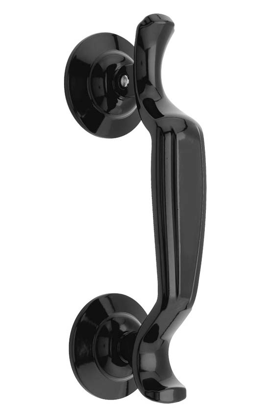 Fab and Fix Doctor uPVC Door Knocker Concealed Fix Smooth Black