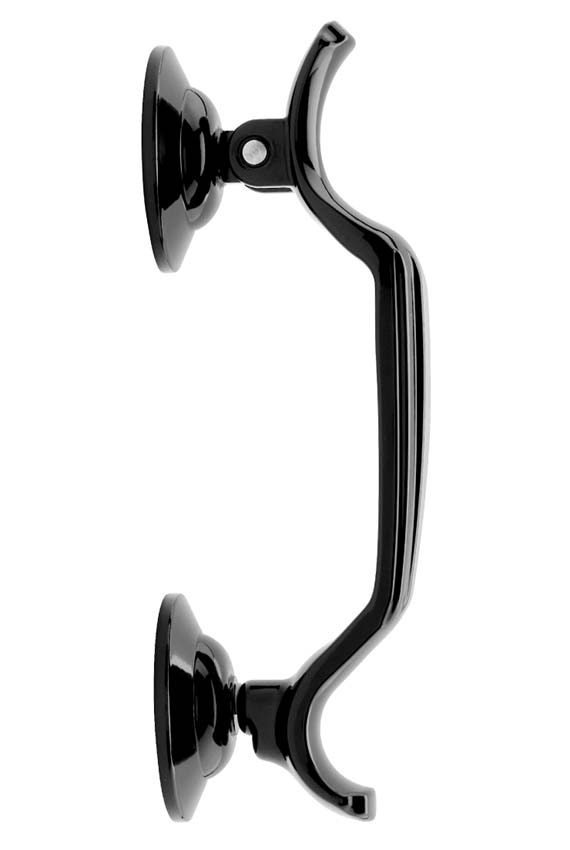 Fab and Fix Doctor Knocker Concealed Fix Smooth Black