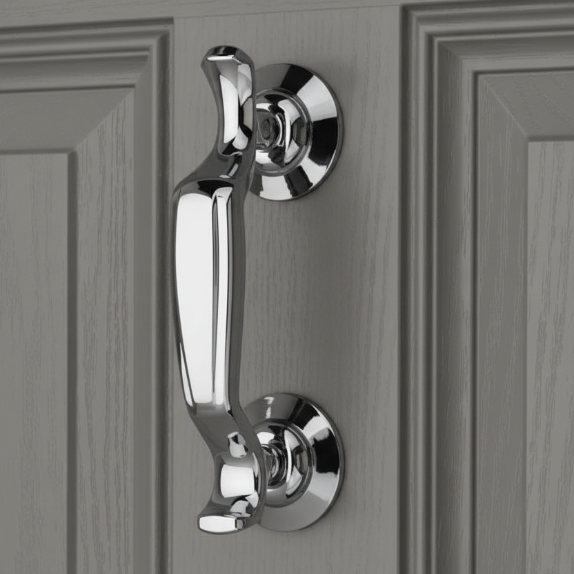 Fab and Fix Doctor Knocker Concealed Fix Hardex Chrome