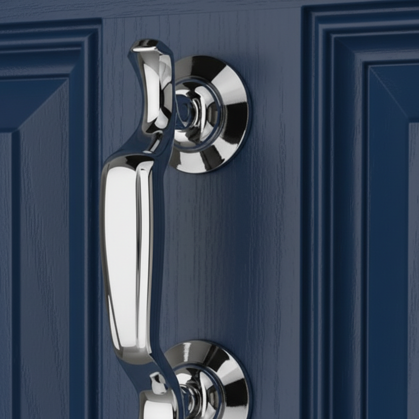 Fab and Fix Doctor Knocker Concealed Fix Hardex Chrome