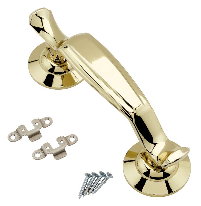 Fab and Fix Doctor Knocker Concealed Fix Hardex Gold