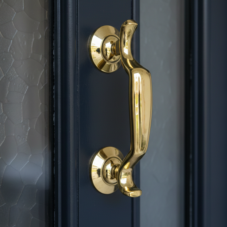 Fab and Fix Doctor Knocker Concealed Fix Hardex Gold