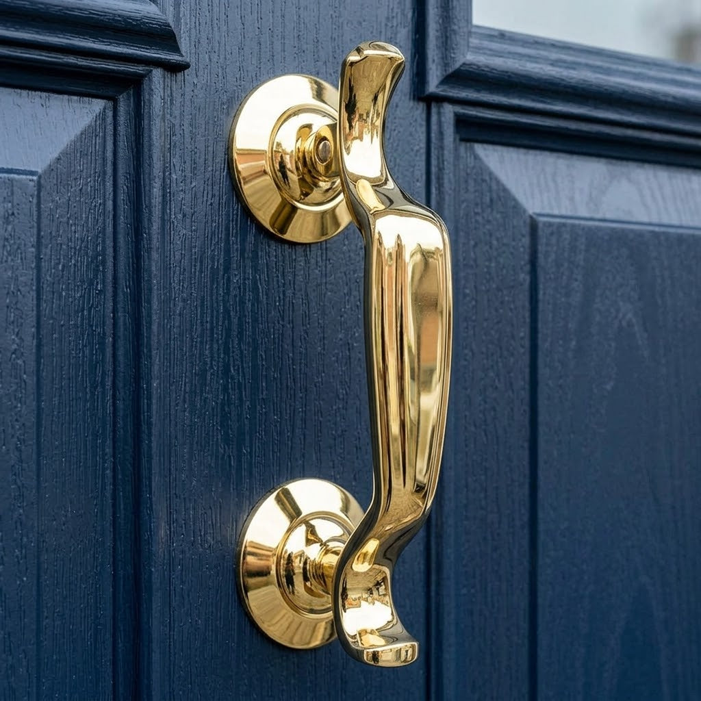 Fab and Fix Doctor uPVC Door Knocker Bolt Fix Hardex Gold