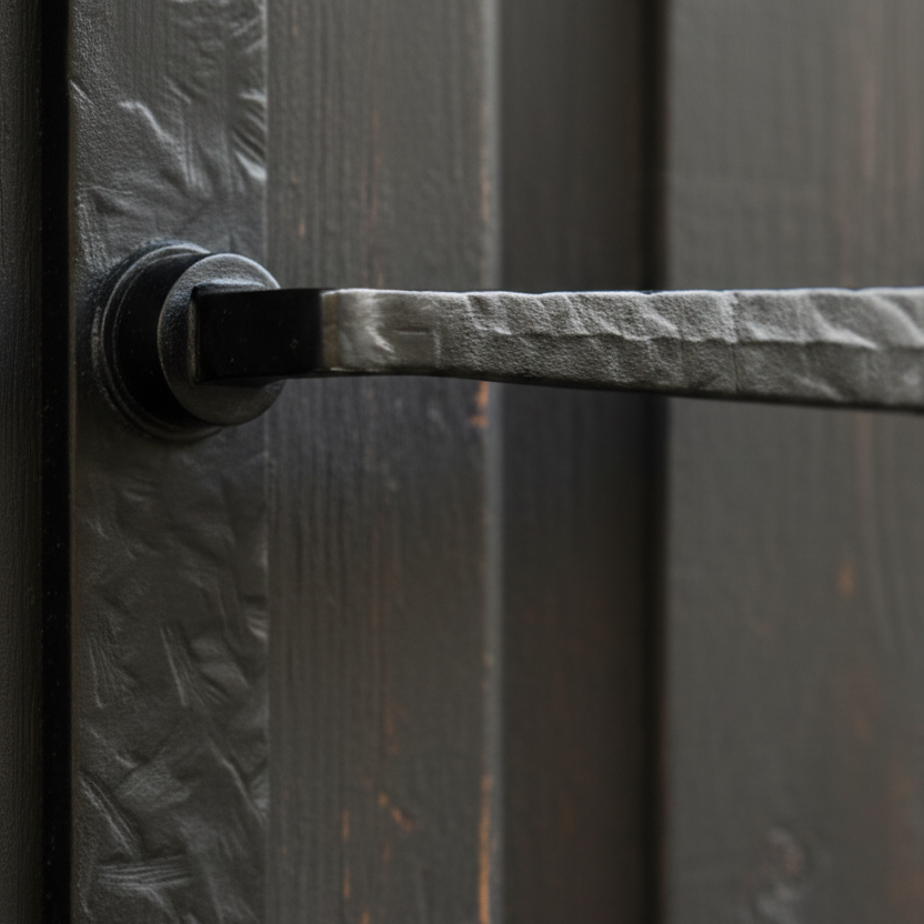 Fab and Fix Noble Forged Black uPVC Door Handles 92mm Centres