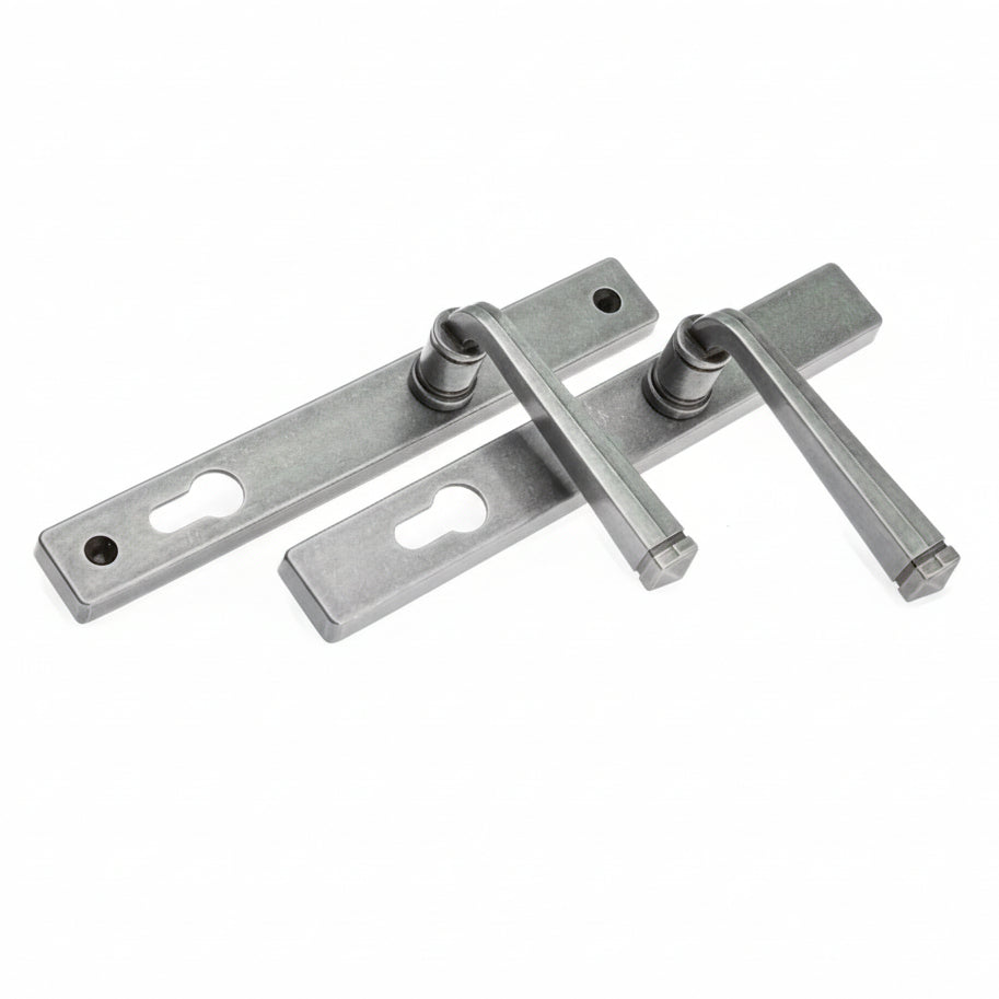 Fab and Fix Noble Hardex Pewter uPVC Door Handles 92mm Centres
