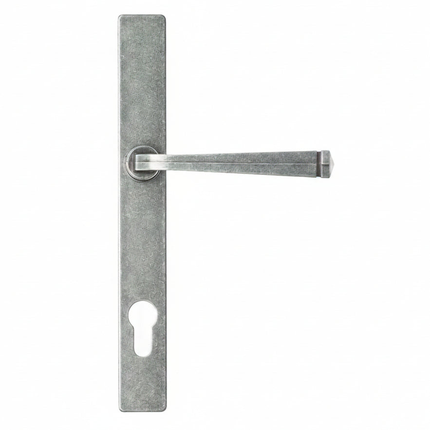 Fab and Fix Noble Hardex Pewter uPVC Door Handles 92mm Centres