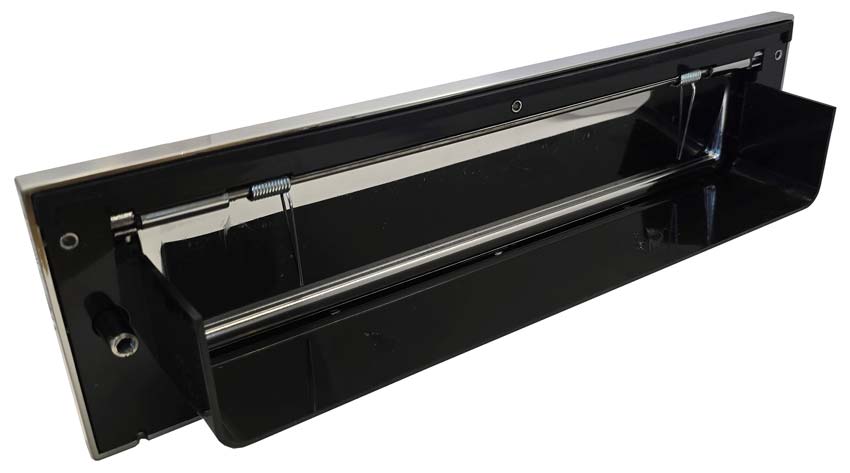 Architectural Shield External Letter Plate Hardex Graphite 317x88mm