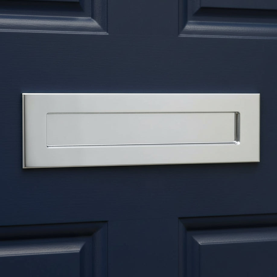 Fab and Fix Architectural Telescopic uPVC Letter plate Hardex Chrome