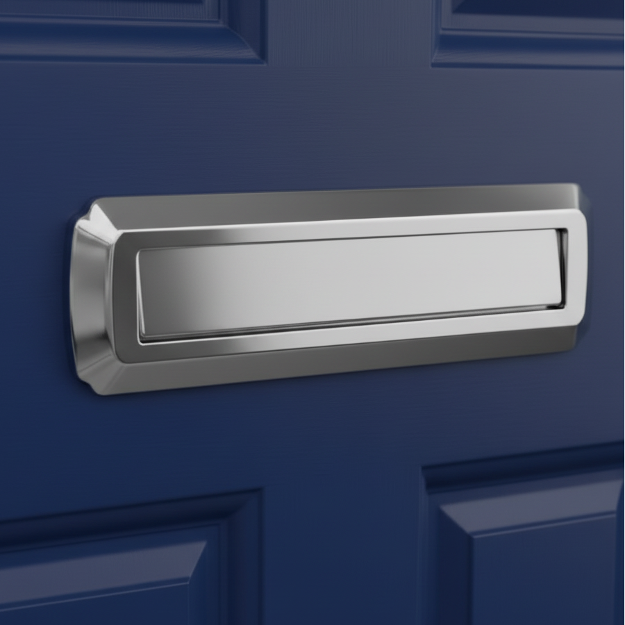 Fab and Fix Heritage Telescopic uPVC Letter plate 315mm Hardex Graphite