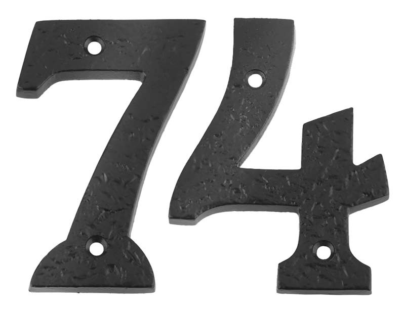 Foxcote Foundries 4in Black House Numbers 0-9