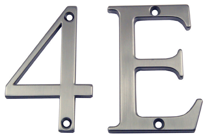 Fab and Fix Hardex Graphite uPVC Door Numerals 0-9 and Letters A-F 80mm