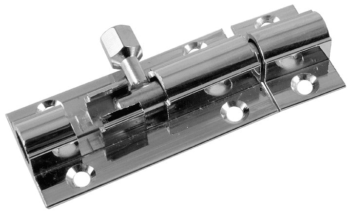 Polished Chrome Sliding Door Bolt Straight