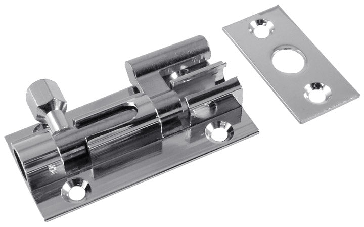 Polished Chrome Cranked Door Bolt