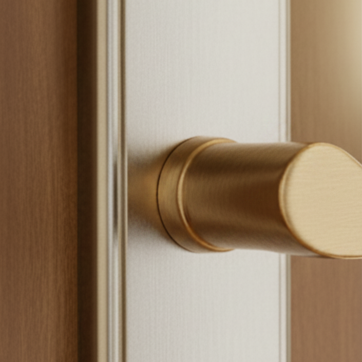 Paris Satin Chrome Latch Handles 168x47mm